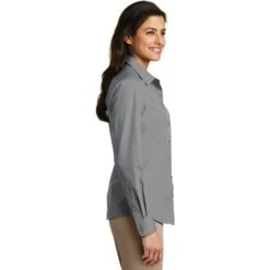 Ladies Long Sleeve Carefree Poplin Shirt 8 Ladies Long Sleeve Carefree Poplin Shirt -Carhartt Shop PALW100@2