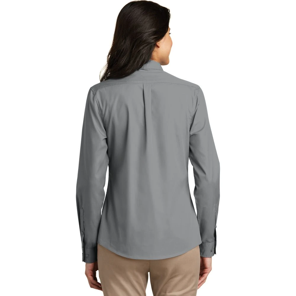 Ladies Long Sleeve Carefree Poplin Shirt 6 Ladies Long Sleeve Carefree Poplin Shirt - Image 4
