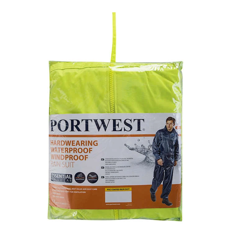 Portwest Essentials Rainsuit (2 Piece Suit) 4 Portwest Essentials Rainsuit (2 Piece Suit) - Image 2