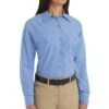 Red Kap Women's Industrial Poplin Long Sleeve Work Shirt -Carhartt Shop RCSP13