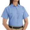 Red Kap Women's Industrial Poplin Short Sleeve Shirts -Carhartt Shop RCSP23