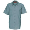 Reed SoftTouch Poplin Industrial Solid Work Short Sleeve Shirt -Carhartt Shop RE620