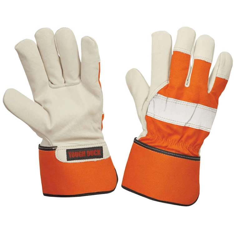 Tough Duck 3M™ Thinsulate™ Insulation Lined Full Grain Hi-Vis Fitters Glove 3 Tough Duck 3M™ Thinsulate™ Insulation Lined Full Grain Hi-Vis Fitters Glove