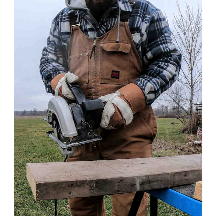 Tough Duck Palm Lined Cow Split Leather Fitters Glove 3 Tough Duck Palm Lined Cow Split Leather Fitters Glove