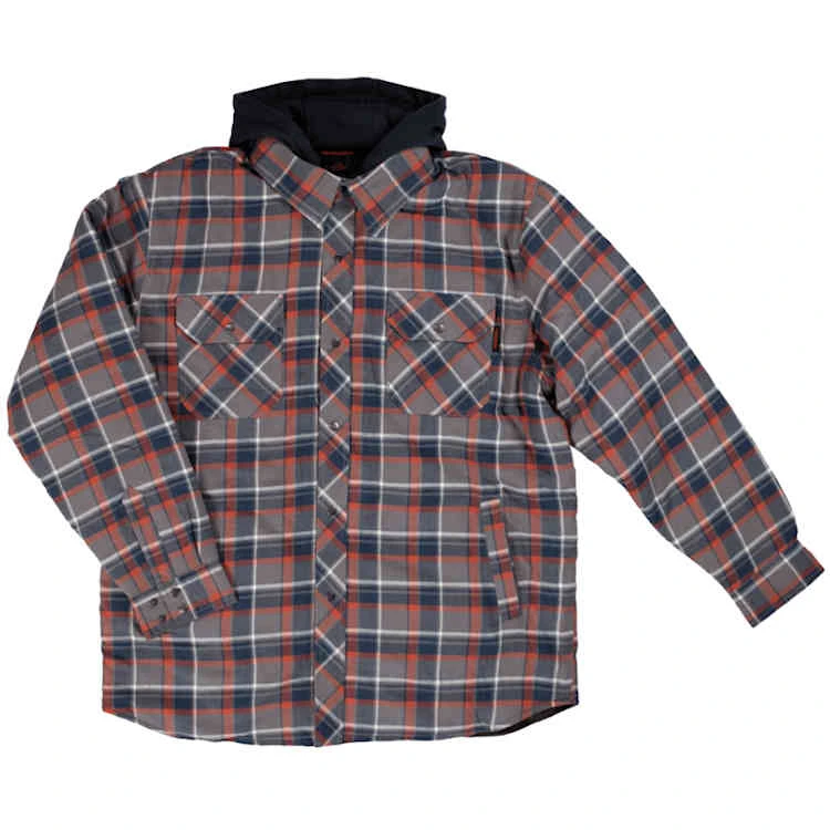 Tough Duck Fooler Front Quilt Lined Flannel Hooded Shirt 3 Tough Duck Fooler Front Quilt Lined Flannel Hooded Shirt