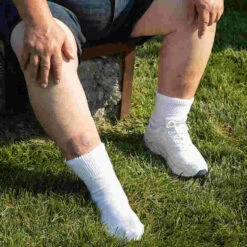 Extra Wide Sock Co Extra Wide Medical Quarter Socks - 3 Per Bag -Carhartt Shop XW4820@3