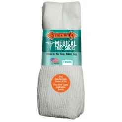 Extra Wide Sock Co Extra Wide Medical Tube Socks - 3 Per Bag